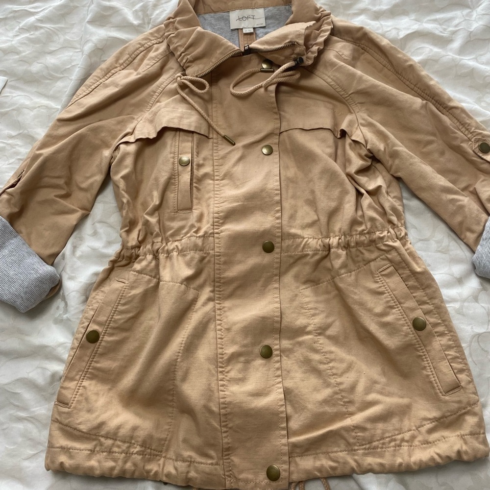 NWOT LOFT Lightweight Khaki Jacket
